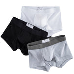 2 Pack Men's Ultra-Soft Premium Pure Cotton Comfy Waistband Seamless Trunks
