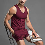 Solid Color Modal Home Boxers for Men