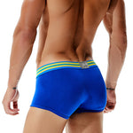 2 Pack Men's Low-Rise Cotton Breathable Trunks Suitable for Sports