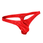 3 Pack Men's Large Enhancing Pouch & Solid Color Low-Rise Thongs