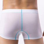 3 Pack Men's Large Pouch Contrast Binding Trunks