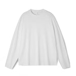 Men's High-Quality Long Sleeve Oversized & Skin-Friendly  Solid Color Loungewear Tops
