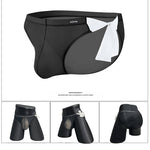 Men's Sexy Translucent Lace-up Briefs with Unfastened U-shaped Large Pouch