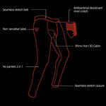 Two-in-one Antibacterial Inner Crotch Long Johns Underwear