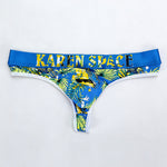 3 Pack Men's Trendy Prints Comfort U-Pouch Design Mesh Breathable Thongs