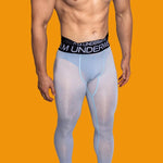 Men's Low-Rise Breathable Silk-Like Semi-Transparent Tights
