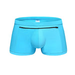 Men's Zippered Pocket Swim Brief And Trunk