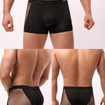 Men's Sexy Mid-Rise Comfy Waistband Silky Touch Sporty Cut Cooling Airflow Trunks