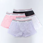 Men's Trendy Mid-Rise Breathable Lined Simple Home & Casual Boxers