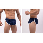 3 Pack Men's Breathable Mesh Full Coverage Trendy Design Soft Boxers