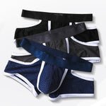 3 Pack Men's Breathable Mesh Lightweight & Airy Supportive Fit Trunks