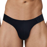 2 Pack Men's Low-Rise High-Cut Ribbed Cotton Bikini