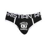 2 Pack Men's Ultra-Soft Printed Low-Rise Sexy Sporty Cut Anti-Chafing Bikini