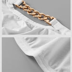 2 Pack Men's U-Pouch Design Metal-Clasp Thin Briefs