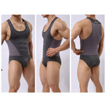 Men's Breathable Mesh Wrestling Bodysuit