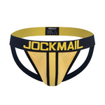 Men's Sporty Cut Adjustable Harness Elastic Supportive Fit Shoulder Strap & Jockstrap