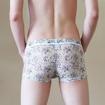 3 Pack Men's Sexy U-Shaped Mesh Breathable Boxer Briefs