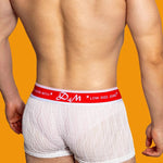 3 Pack Men's Lace Mesh Quick-Drying Breathable Solid Color Trunks