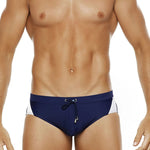 Men's Seamless Comfort Color-Blocked Quick-Dry Swim Briefs
