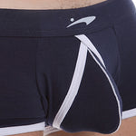 2 Pack Men's Ultra-Soft Modal Low-Rise Comfy Waistband Odor-Control Trunks