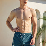 Men’s Waistband Drawstring Beach Swim Shorts