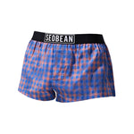 2 Pack Men's Trendy Plaid Odor-Control Seamless Comfort Boxer Shorts