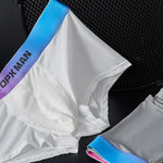 3 Pack Men’s U Pouch Trunks with Ombré Waistband