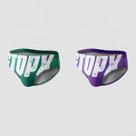 2 Pack Men's Low-Rise Printed Quick-Dry Seamless Comfort Swim Briefs