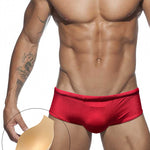 Men's Anti-Odor Sporty Cut Solid Color Swim Briefs