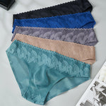 4 Pack Men's 3D Pouch & Seamless Lace Accent Comfort Briefs