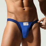 2 Pack Men's Ultra-Soft Cotton Low-Rise Sexy Anti-Chafing Stretch Jockstrap