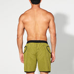 Men's Lightweight Moisture-Wicking Checkered Board Shorts