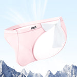 2 Pack Men's Nylon Ultra-Thin Breathable Semi-Transparent Sexy Briefs
