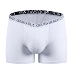 2 Pack Men's Sexy V-shape Waistband Mesh Trunks