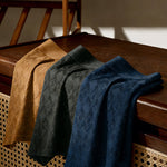 4 Pack Men's Antibacterial Cotton Jacquard Breathable Solid Color Trunks
