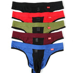 2 Pack Men's Sexy Thongs with Transparent Elephant Trunk