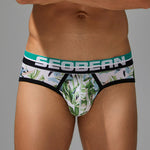 2 Pack Men's Stylish Prints Skin-Friendly & Stretch Fit Briefs