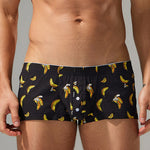2 Pack Men's Low-Rise Cotton Boxer Shorts with Playful Print
