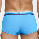 Men's Spliced Waistband U-Pouch Trunks