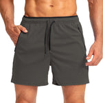 Men's Zipper Pockets & Quick-Dry Movement-Friendly Activewear Shorts