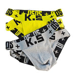 3 Pack Men's Premium Cotton Sporty Sexy Low-Rise & Breathable Bikini