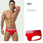 3 Pack Men's Sport Solid Low-Rise Jockstraps