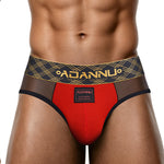 Men's Breathable With Patchwork Design Supportive Fit Briefs