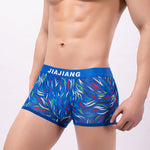 2 Pack Men's Colorful Printed Polyester Comfortable Breathable Trunks