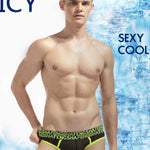 2-pack Men's Breathable Mesh Briefs with U-shaped Convex Pockets