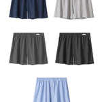 2 Pack Men's Loose Fit Ultra-Soft Cotton Comfy Loungewear Shorts