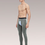 Men's Pure Cotton Open Crotch Breathable Warm Pants