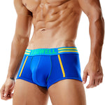 2 Pack Men's Low-Rise Cotton Breathable Trunks Suitable for Sports