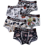 2 Pack Men's Ventilated Gusset Easy-Access Fly Sexy Trunks