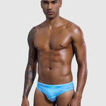 Men's Low-Rise Printed Casual Swim Brief